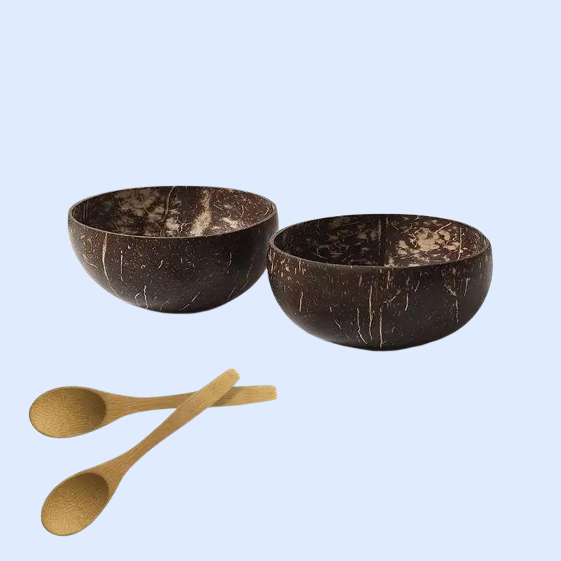 천연 코코넛 껍질 나무 그릇