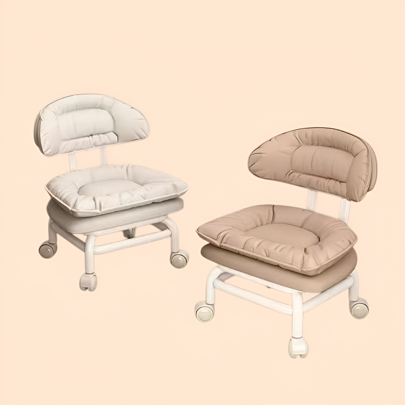 家庭用移動式背もたれ椅子幼児用ロースツールプーリーチェア丸スツール幼児用椅子移動式背もたれロースツール