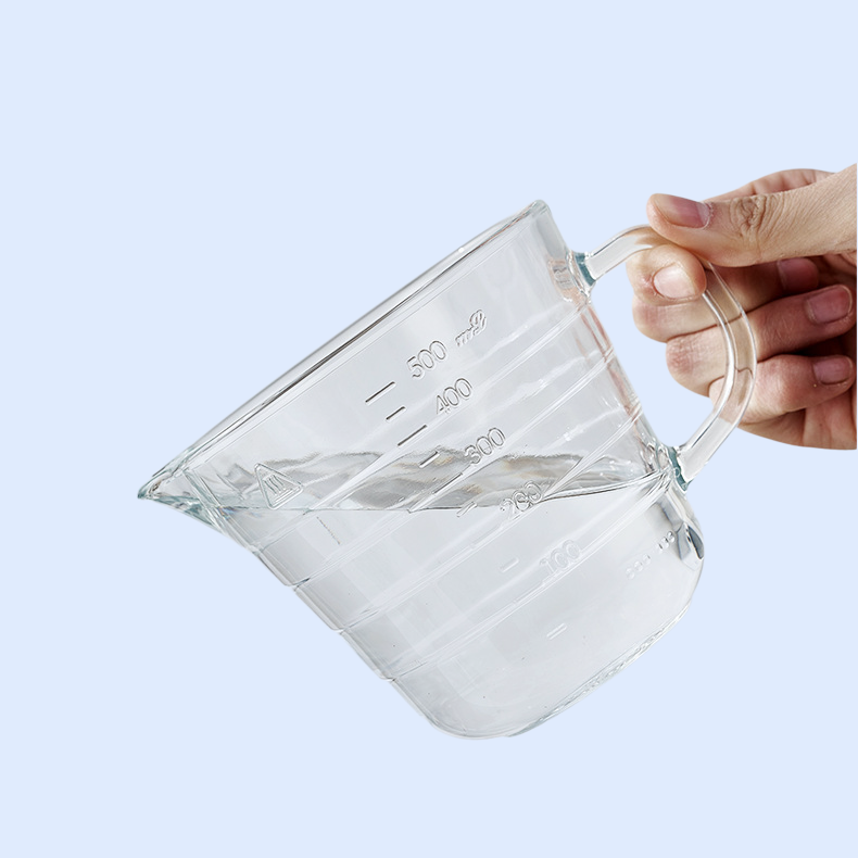 大容量のガラス製計量カップ 電子レンジ対応のガラスボウル 食品や果物を密閉した目盛り付き 鮮度保持保存ボウル