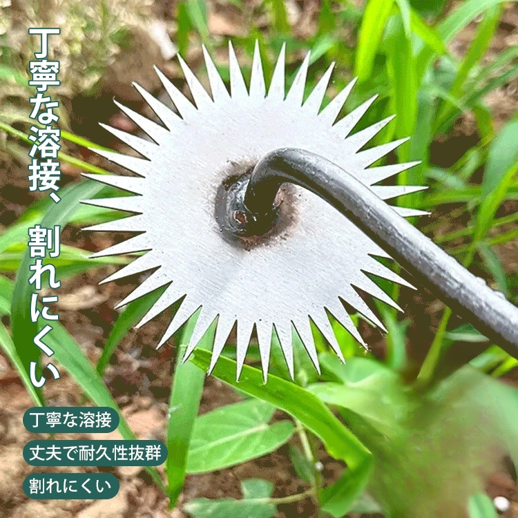 ギザ歯式草削り