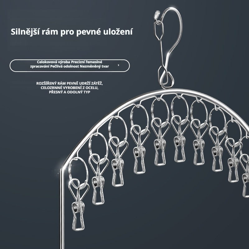 Nerezový vícevrstvý sušák na prádlo