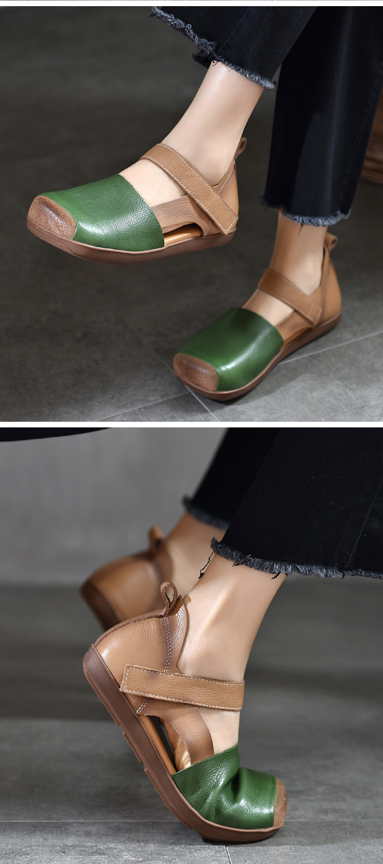 おしゃれな日常用レトロシューズ着用イメージ