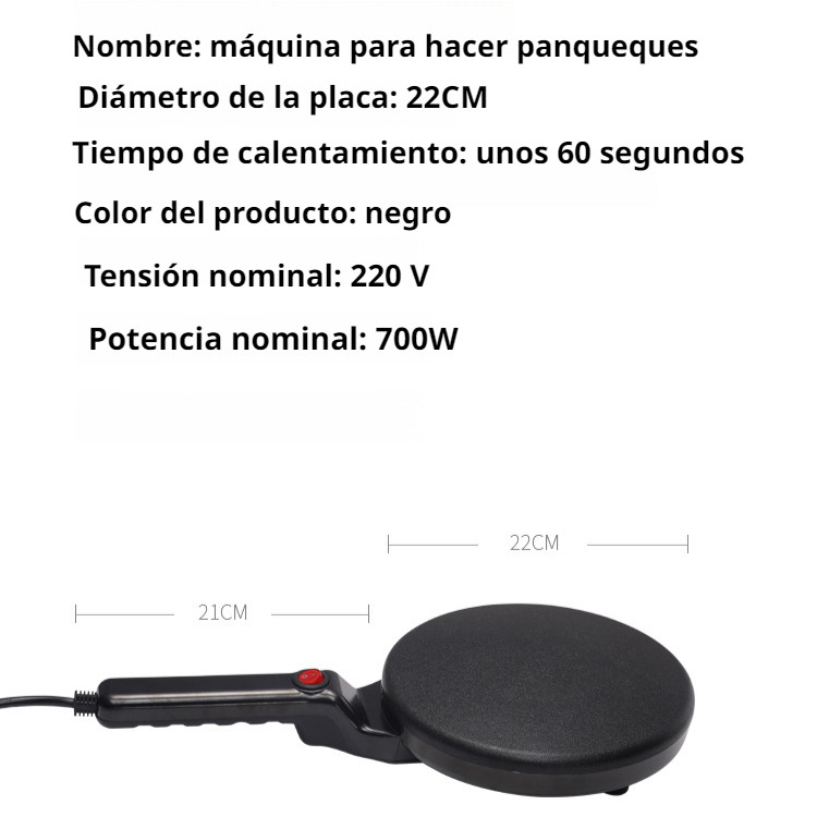 Máquina para hacer panqueques doméstica, soporte eléctrico para panqueques