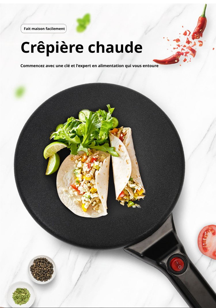 Machine à crêpes simple et efficace en action