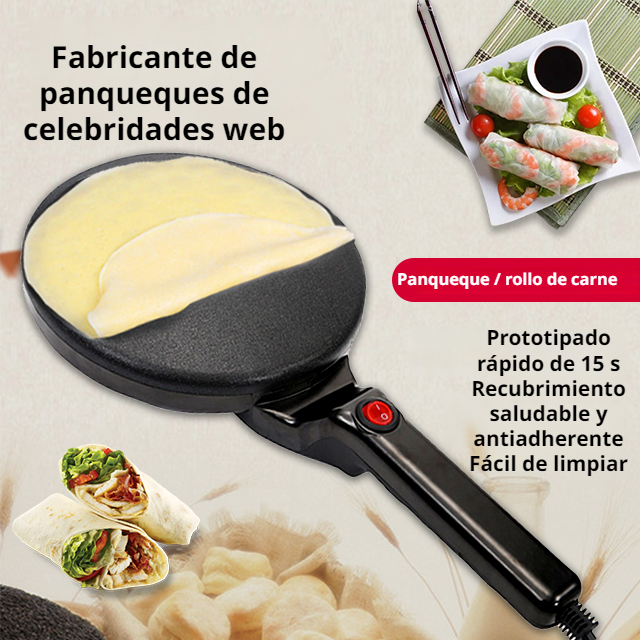 Máquina para hacer panqueques doméstica, soporte eléctrico para panqueques