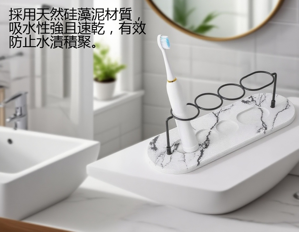 多功能電動牙刷置物架細節特寫