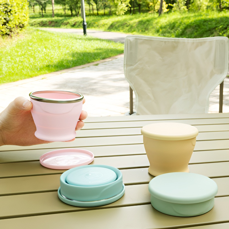 便攜旅行折疊杯露營漱口杯子