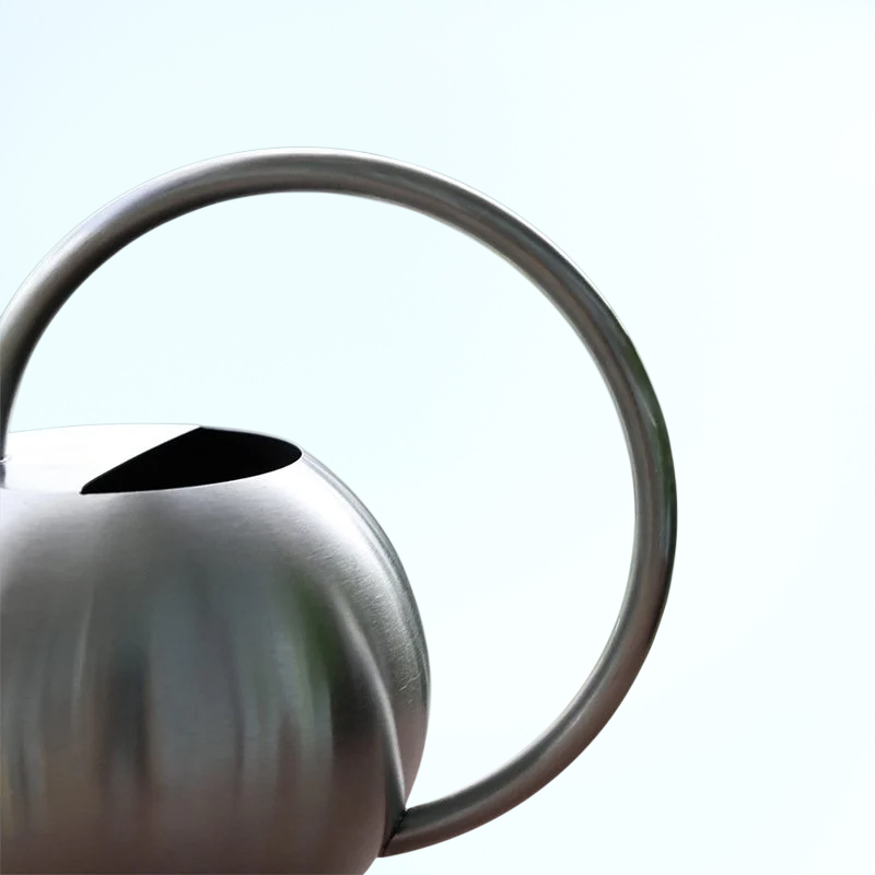 携帯用ステンレス製じょうろ