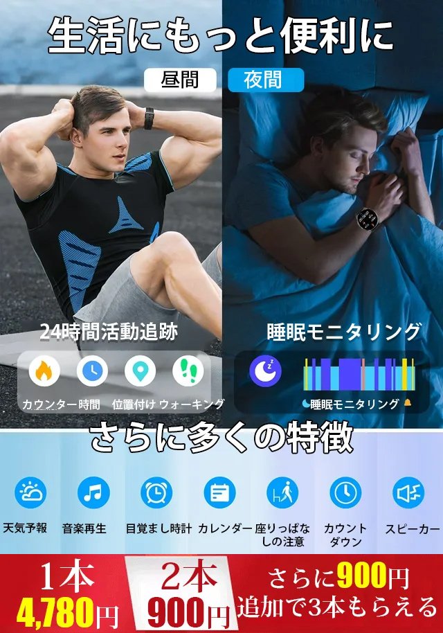 D18心拍数・血圧モニタリングスポーツウォッチ