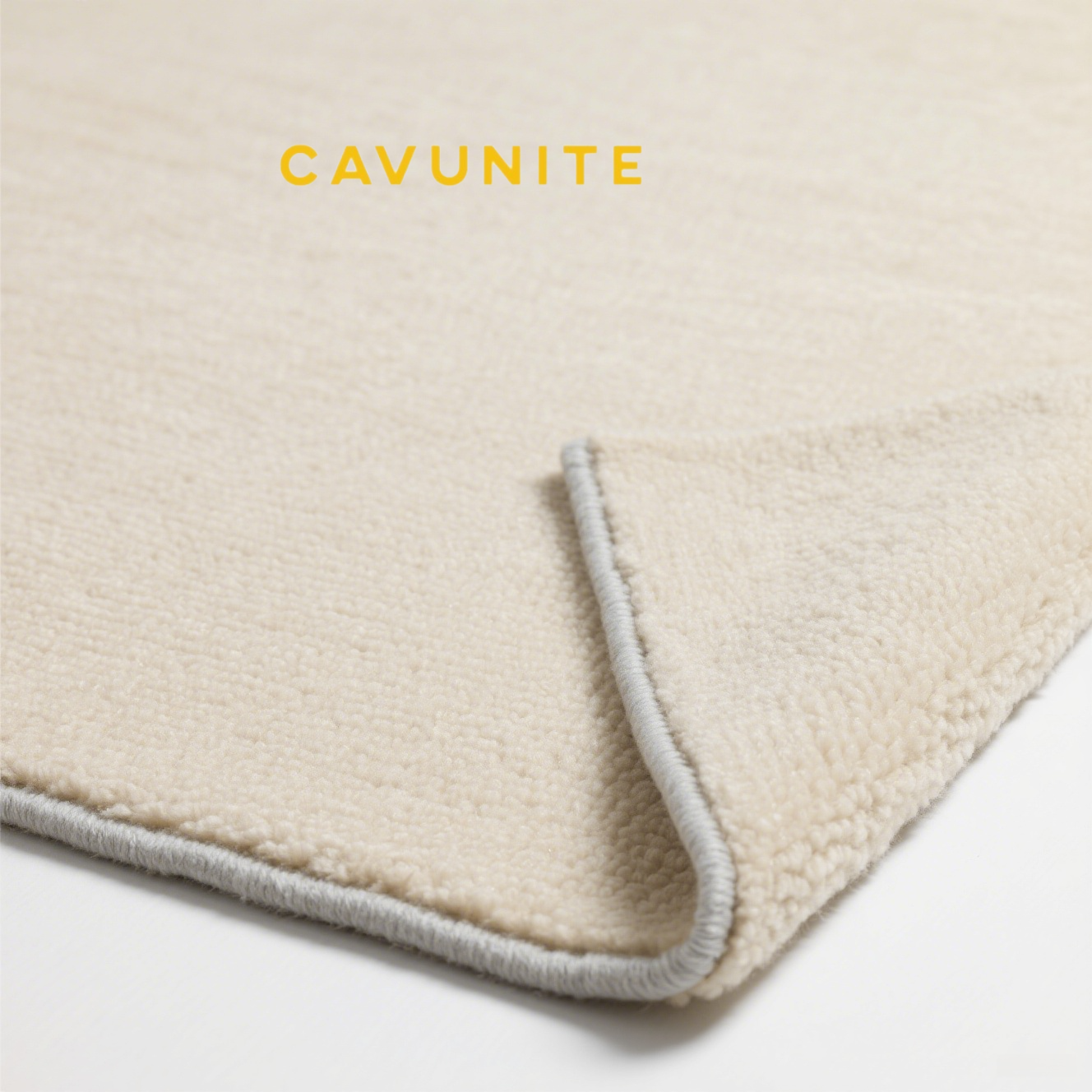 ベージュの無地リビングルームカーペット