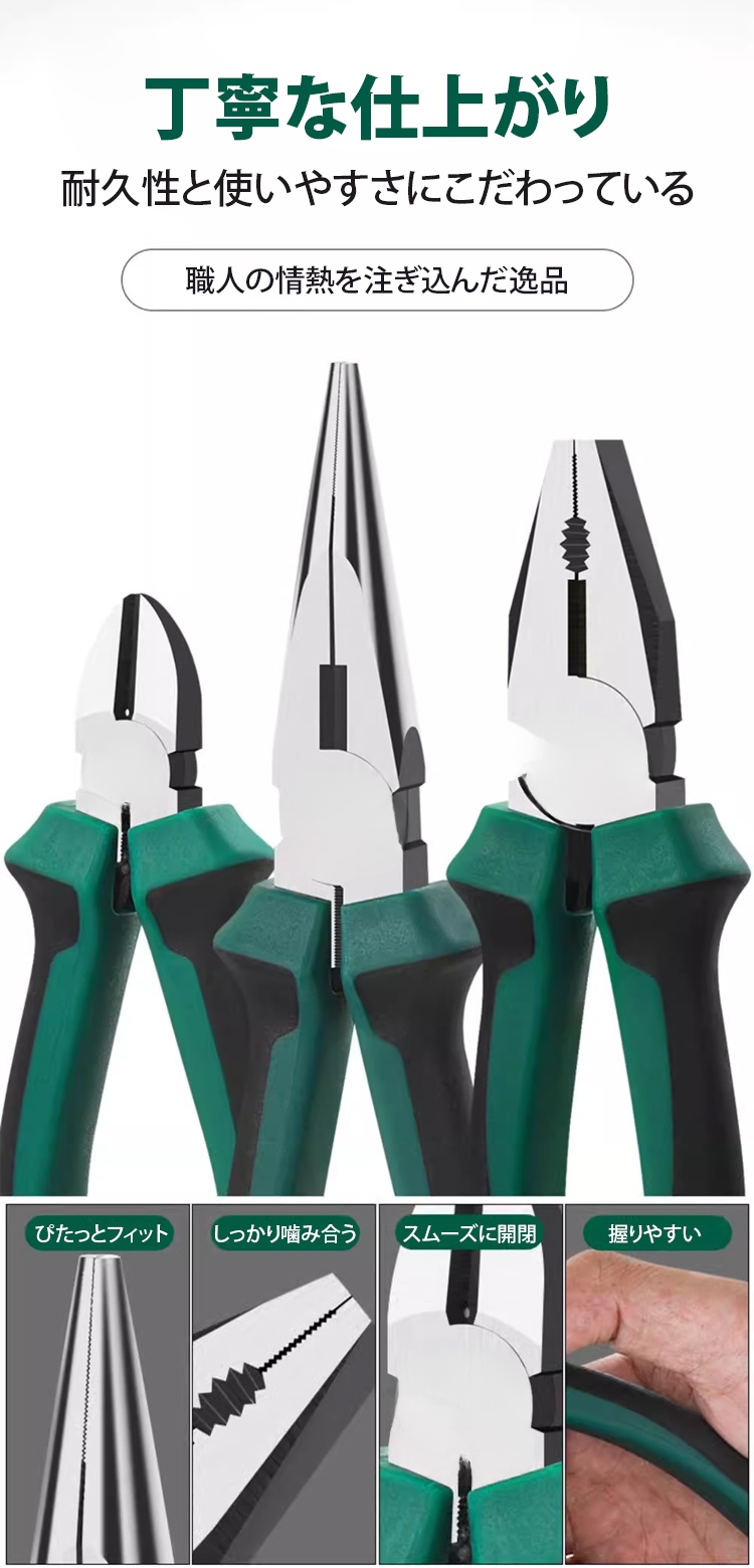 プロの現場で活躍する多機能ペンチ