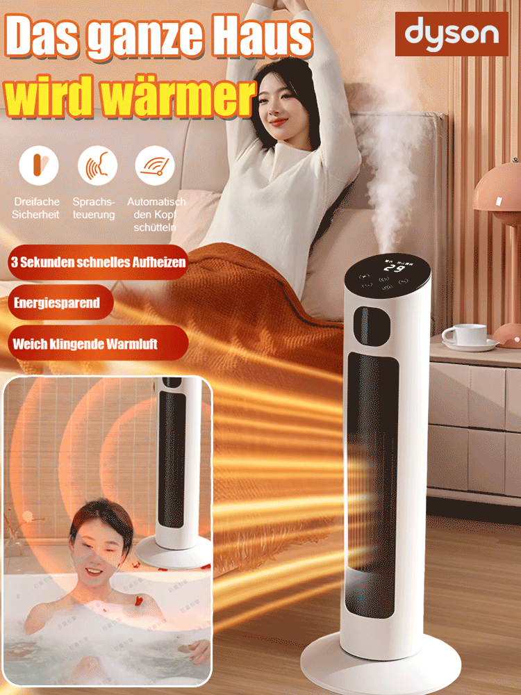 Sofortheizende, stehende Elektroheizung für den ganzen Haushalt