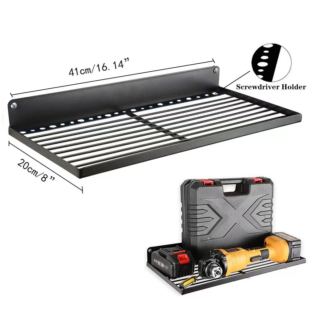 [FBA Europa] Ladebohrer-Lagerregal aus Eisen Wandmontiertes Werkzeug-Lagerregal Ladebohrer-Lagerrega