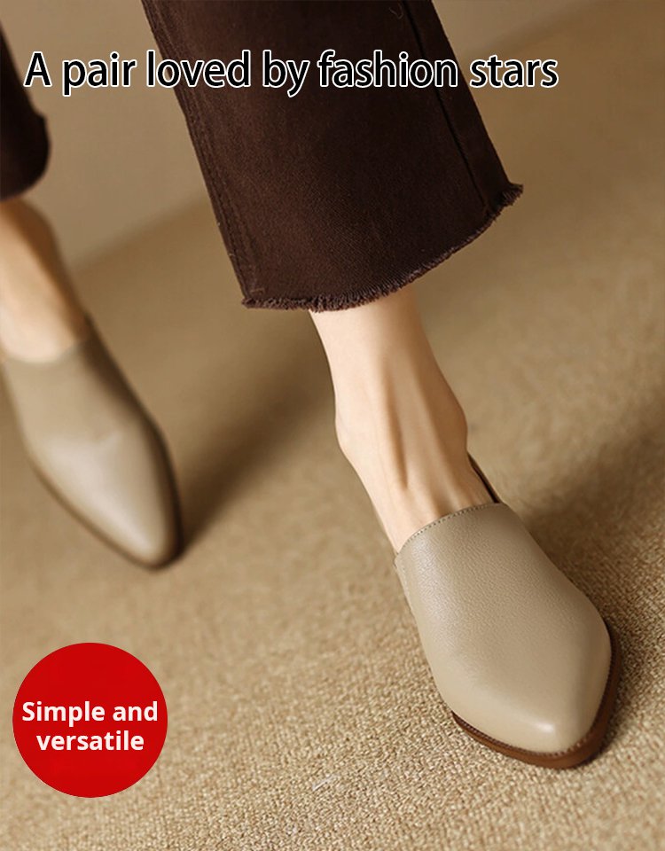 Vintage pointed toe lambskin shoes