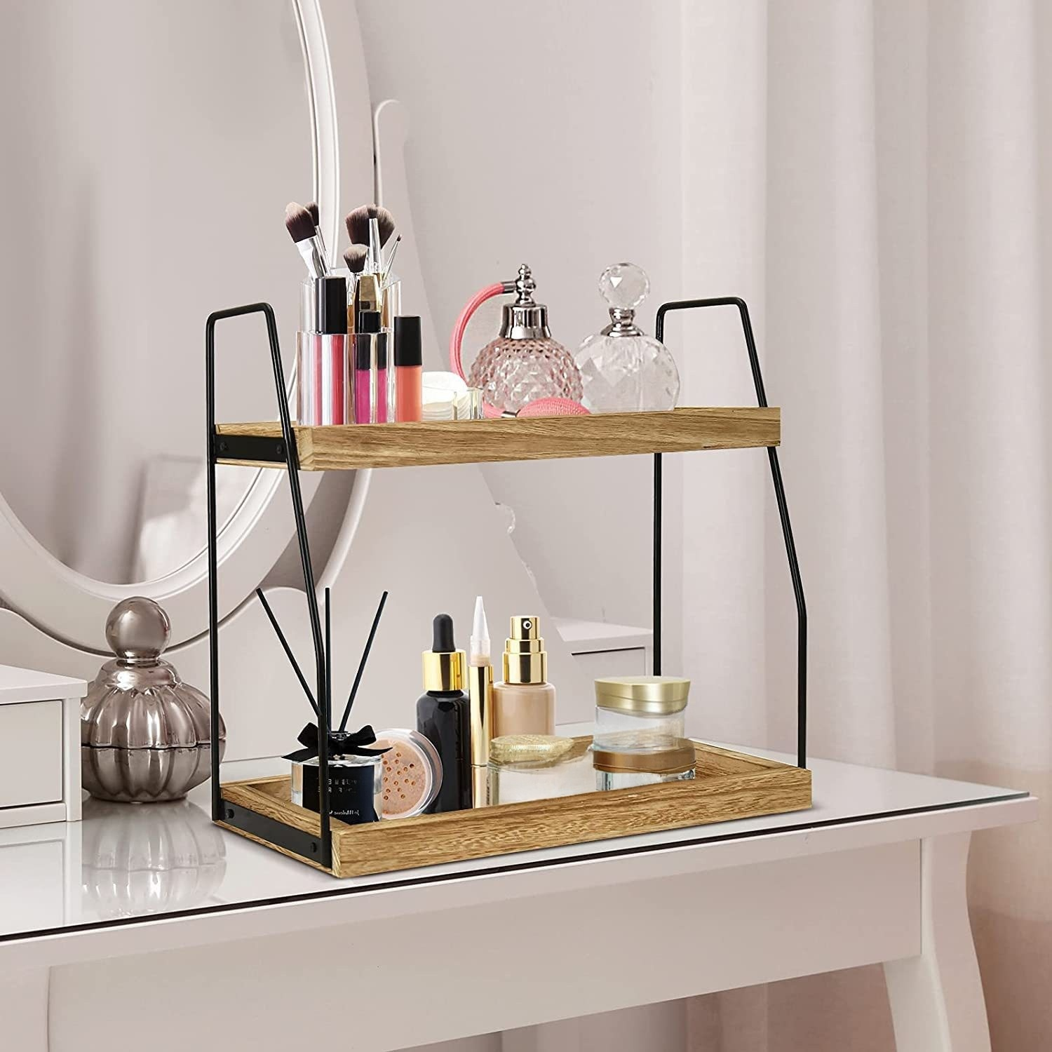 多機能バスルーム収納ラックの使用例