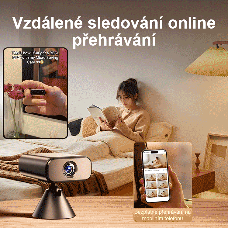 Bezdrátová mini monitorovací kamera