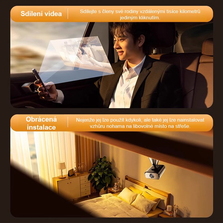 Bezdrátová mini monitorovací kamera