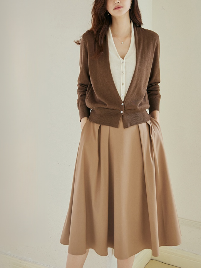 レイヤードスタイルニット