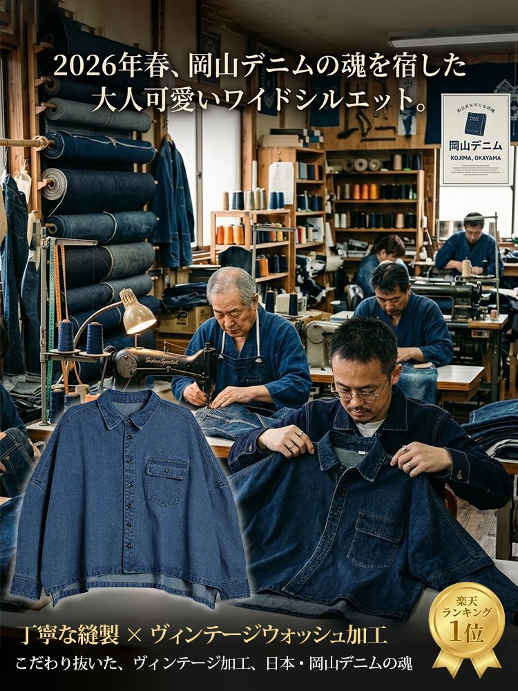 【2026年新登場】ファッショナブルなデニムジャケット