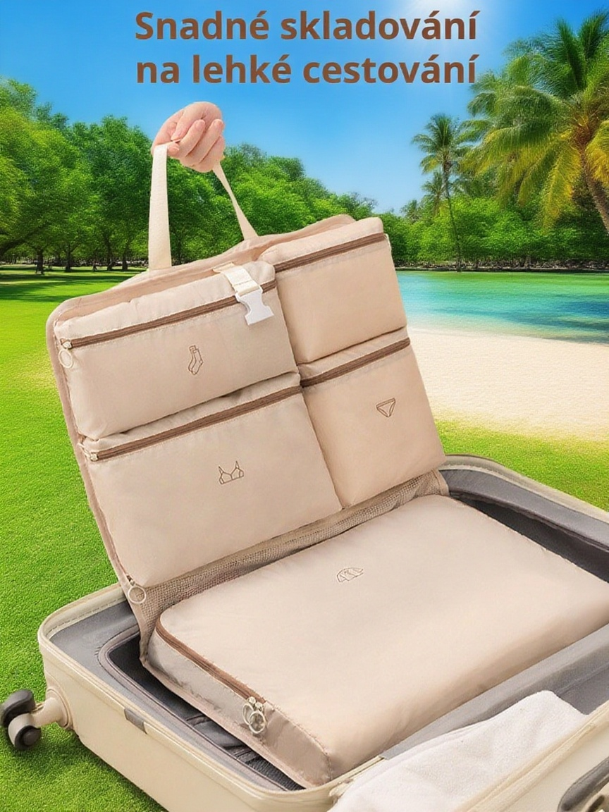 Praktická 7v1 úložná taška na ponožky do domácnosti