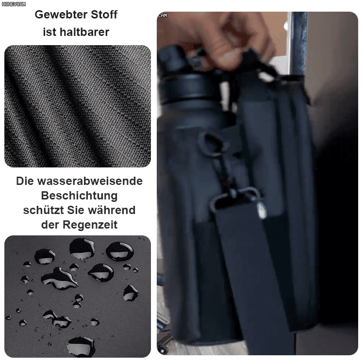 Magnetische Fitness-Wasserbechertasche mit großem Fassungsvermögen