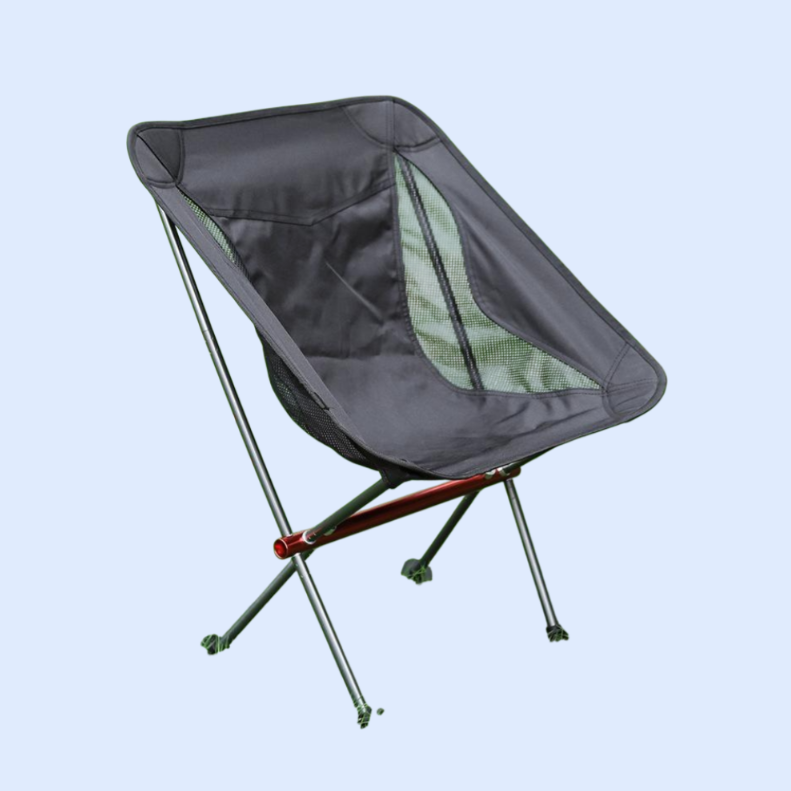 アルミ合金製便利なリクライニング背もたれ付き家庭用折りたたみ椅子