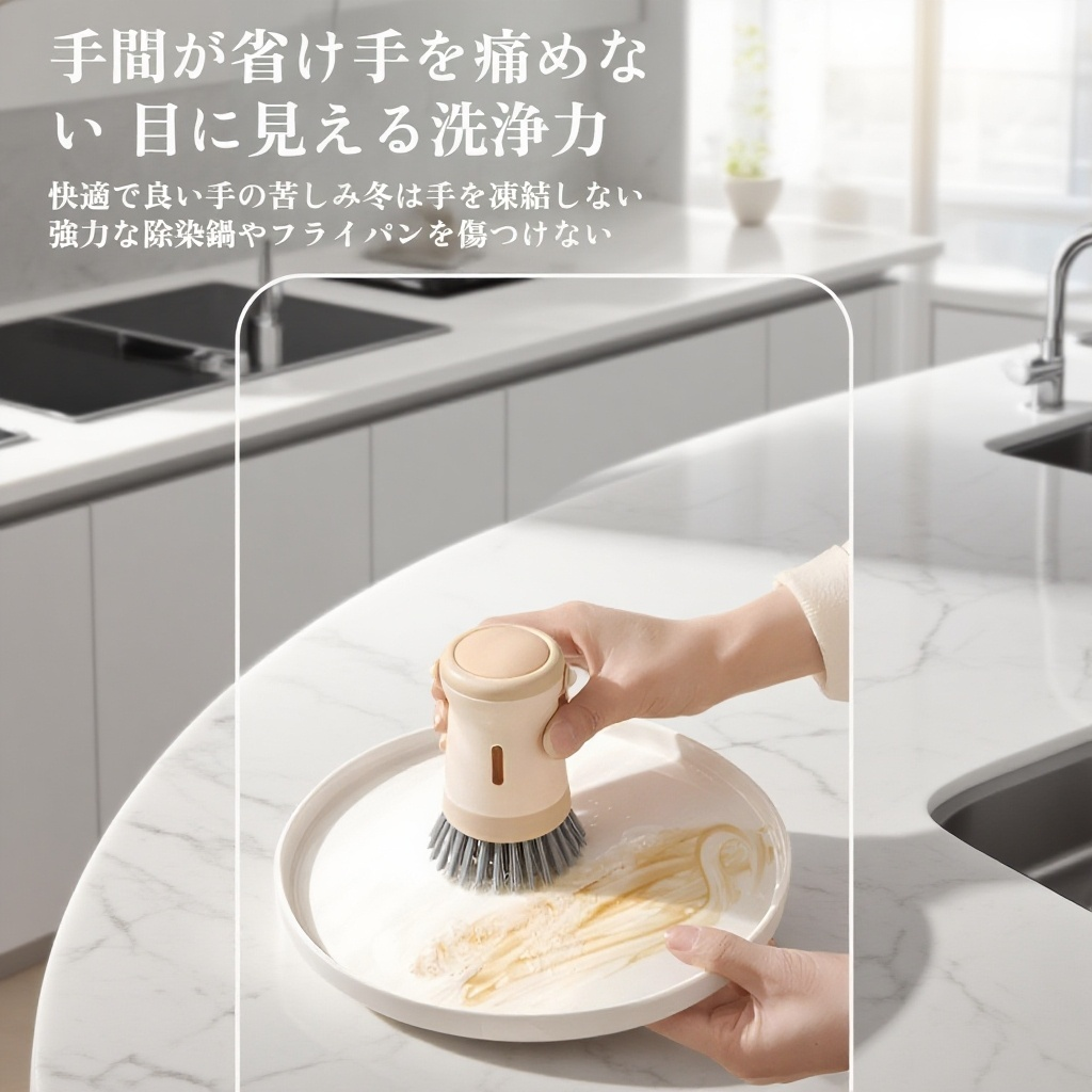 ポットブラシアーティファクトキッチン特別なポットブラシは油に固執せず、ポットを傷つけません多機能クリーニングブラシ家庭用ロングハンドルポットブラシ