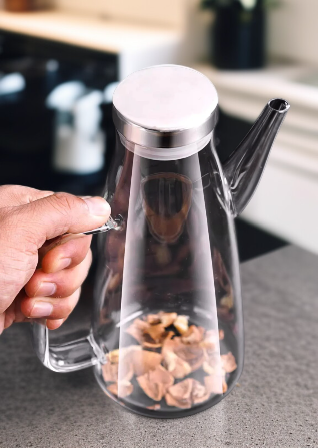 내열 유리 오일병 손잡이 디자인