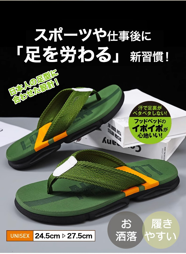 高機能トングサンダルの全体画像