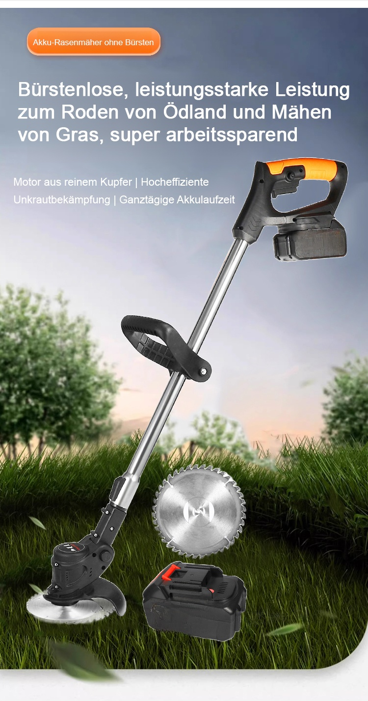 Wiederaufladbarer kleiner Heim-Unkrautvernichter im Einsatz im Garten