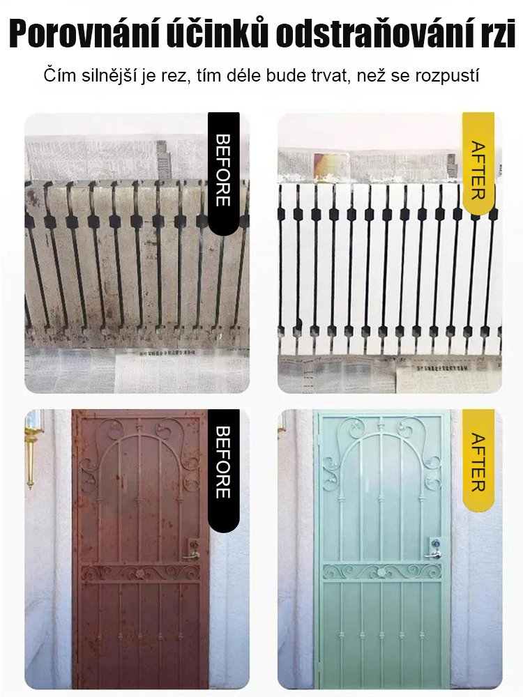 Silný ocelový odstraňovač rezi