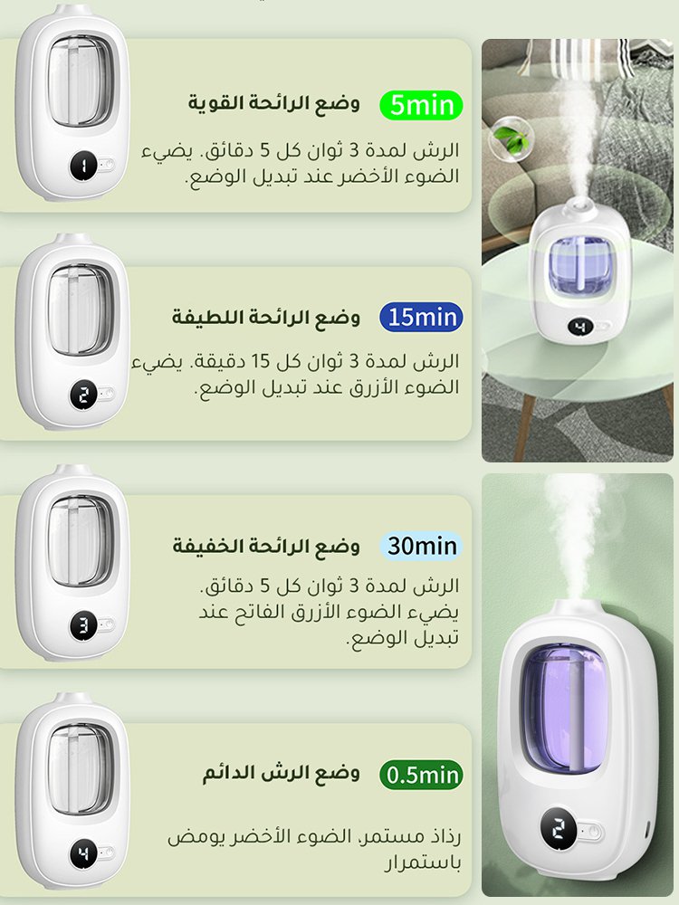 نفس العطر الموجود في فنادق الخمس نجوم ماكينة تعطير ذات شاشة رقمية ذكية جديدة على الطراز الأرستقراطي