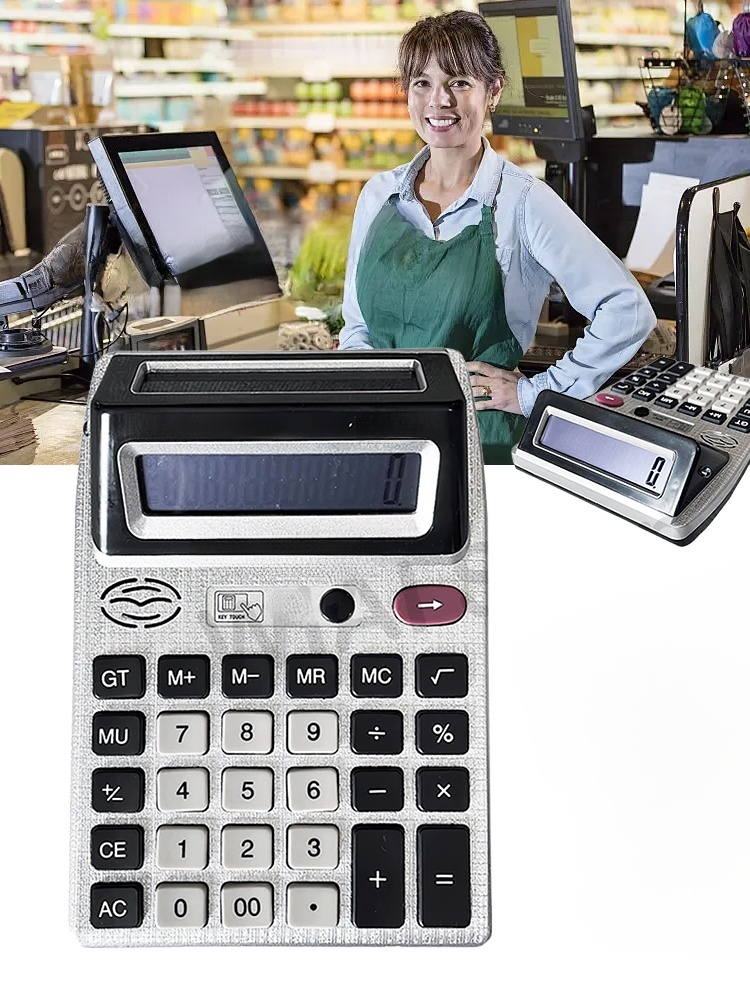 12หลัก เครื่องคิดเลข2จอ