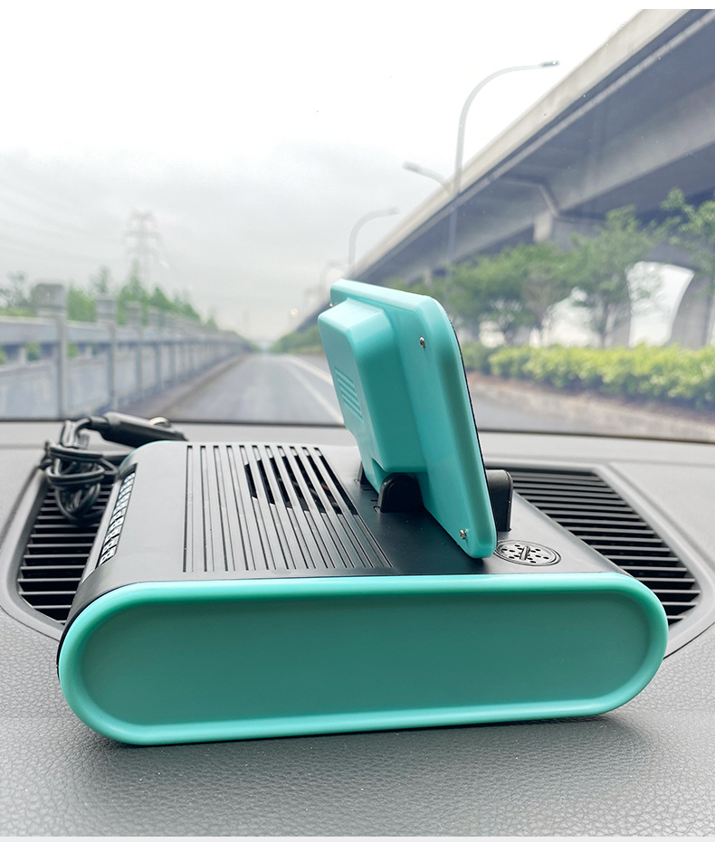JMY 車用ファン 多機能アロマセラピー 携帯電話ホルダーファン