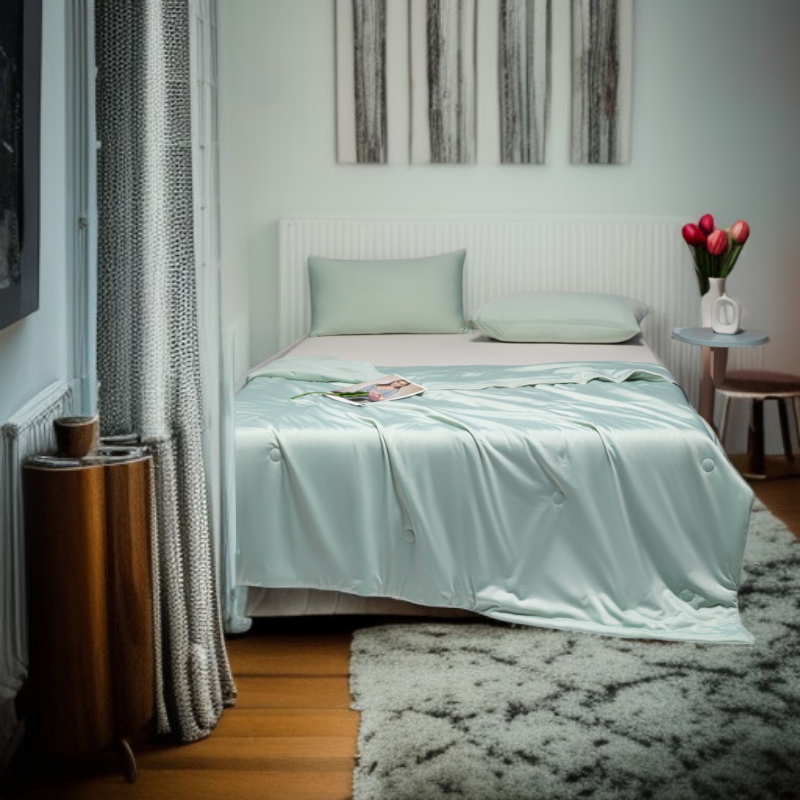 여름 실크 이불 