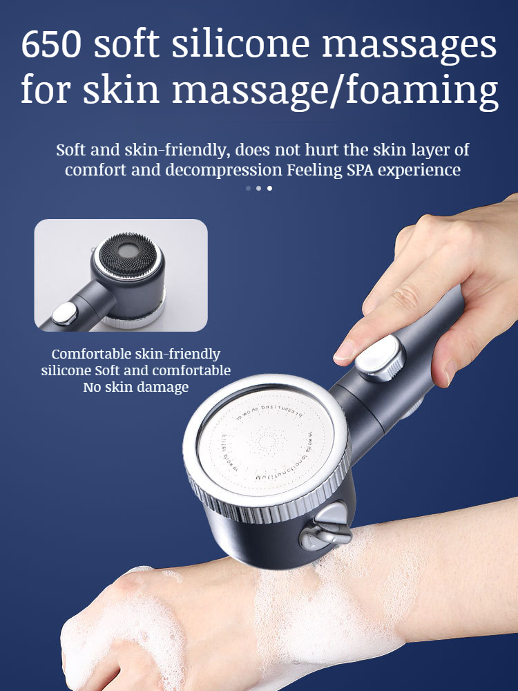 Powerful Booster Showerhead Handheld Filtered Faucet Bath