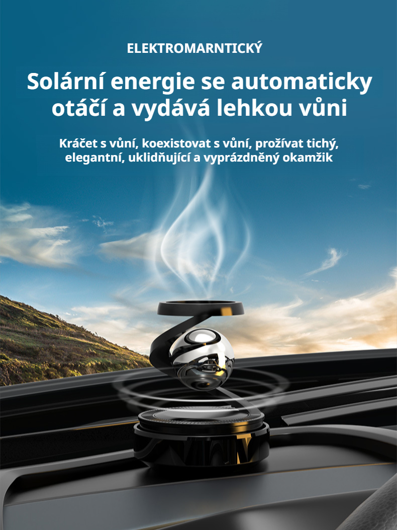 Moderní design solárního osvěžovače vzduchu