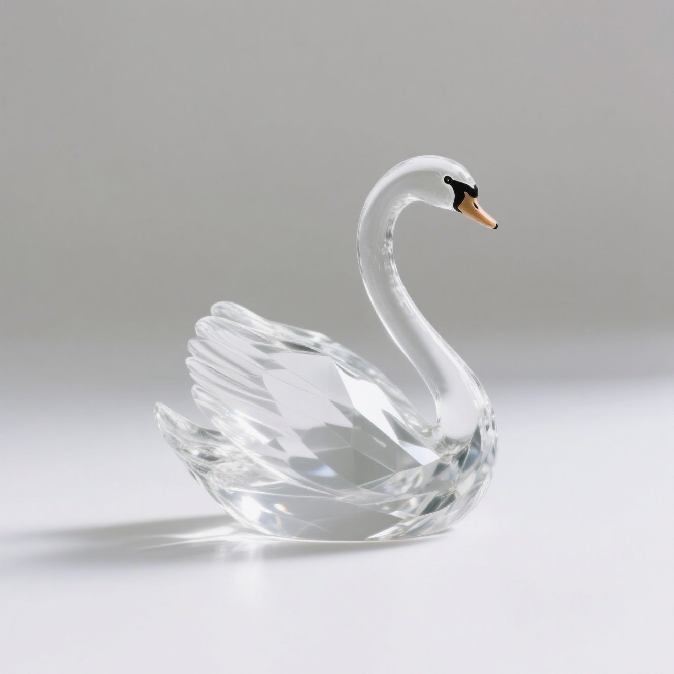  Křišťálová labuť dekorace 