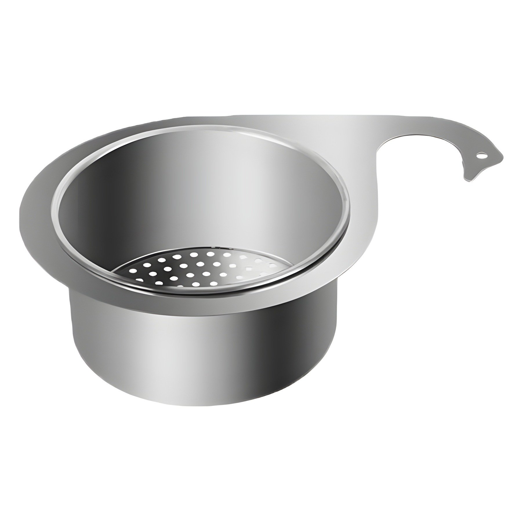JS-Swan stainless steel drain basket for kitchen sink