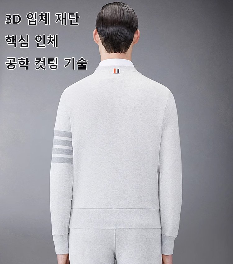 남성용 단색 맨투맨 세트