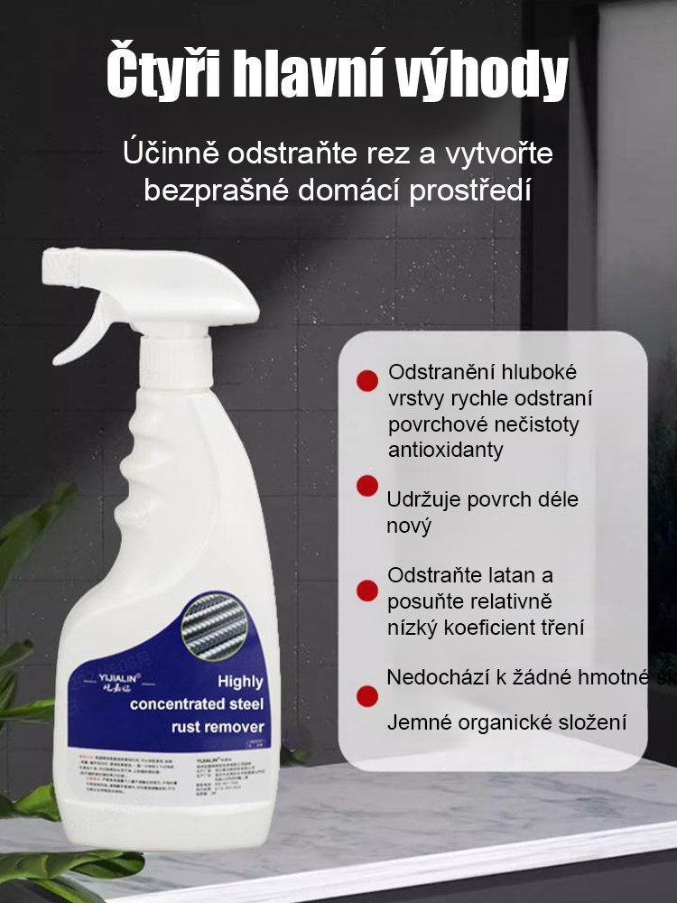 Silný ocelový odstraňovač rezi