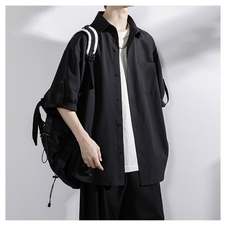 五分袖薄手シャツの快適な着心地