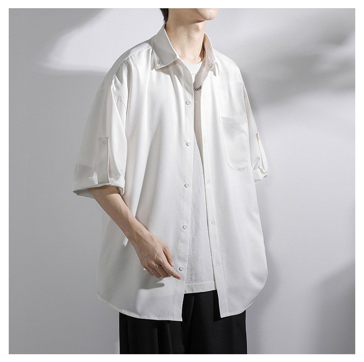 通気性抜群の半袖ファッションシャツ