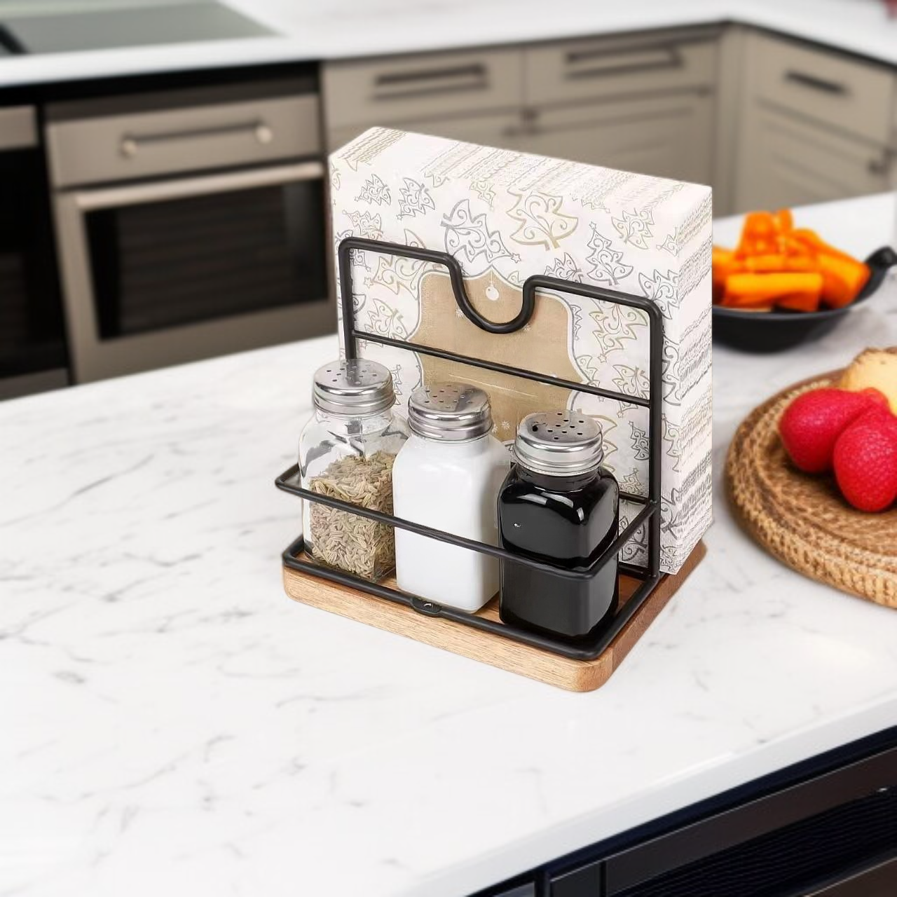 데스크탑 조미료 병 보관 선반