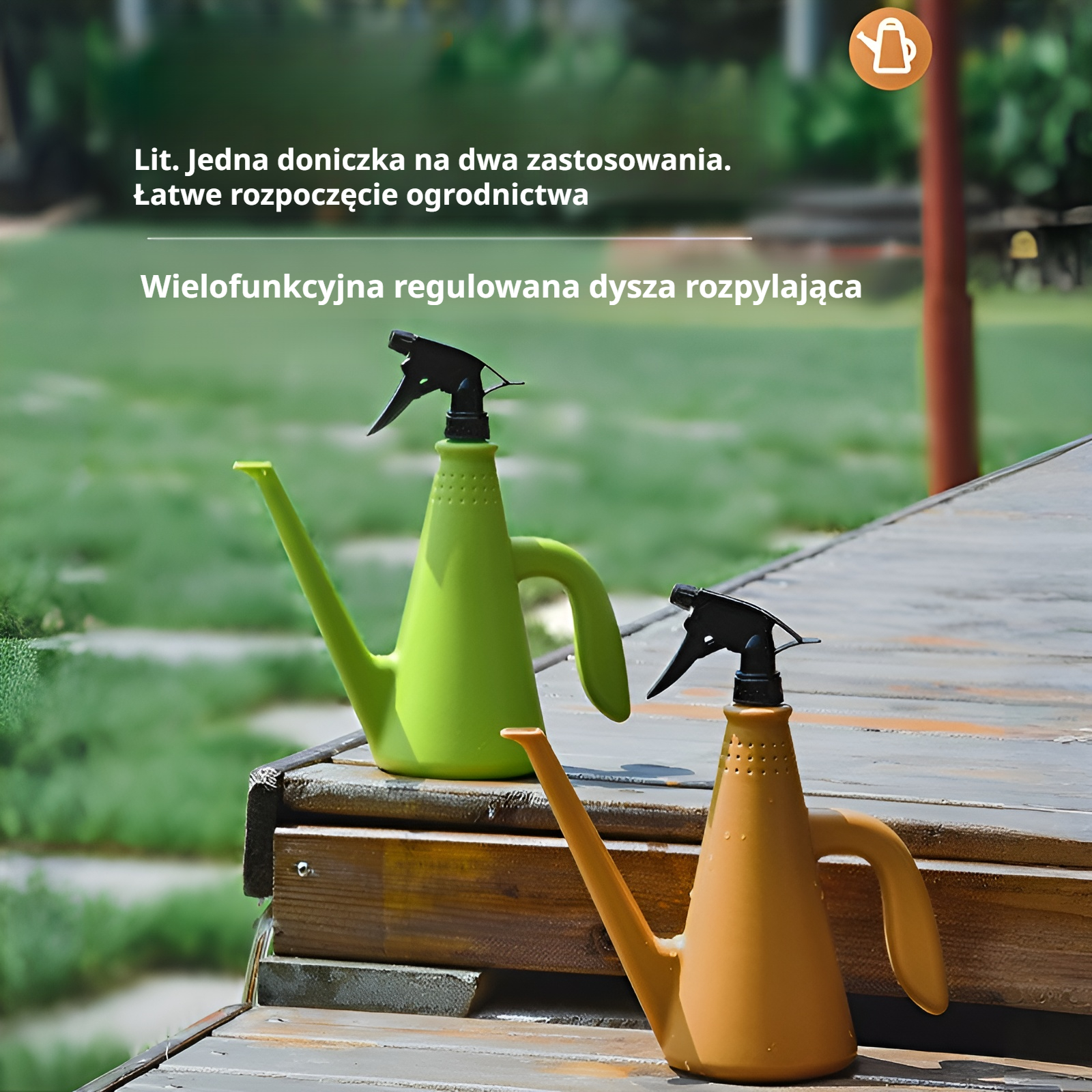 Ręczny spryskiwacz do podlewania kwiatów, dwufunkcyjny domowy opryskiwacz