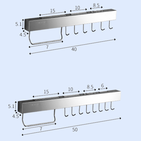 قاعدة تخزين السكاكين المصنوعة من الفولاذ المقاوم للصدأ