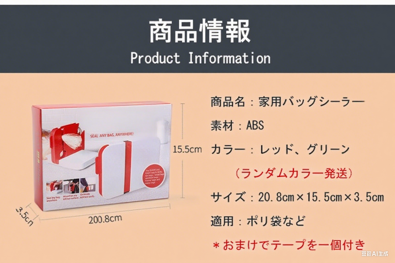 キッチン封口機