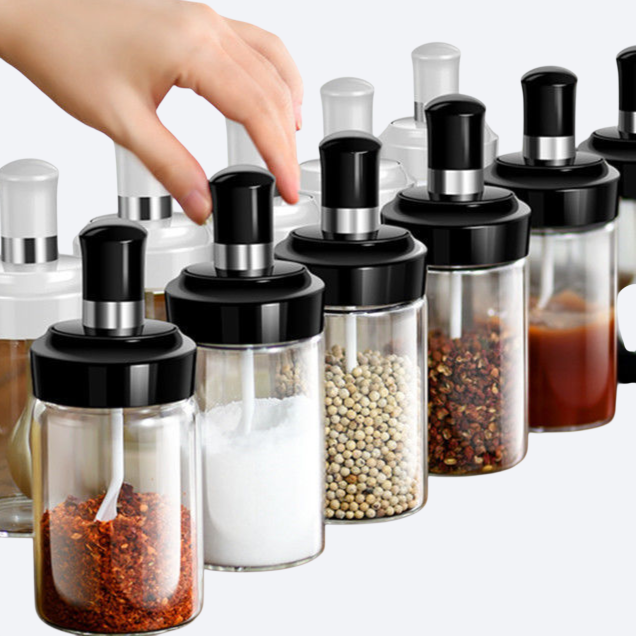 주방 풀세트 숟가락 투명 양념함 세트