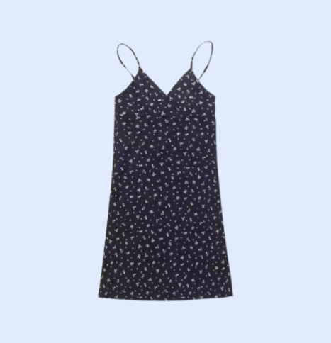 レディース夏用花柄サスペンダースカート