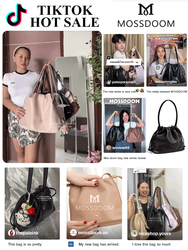 Bow casual pleated shoulder bag